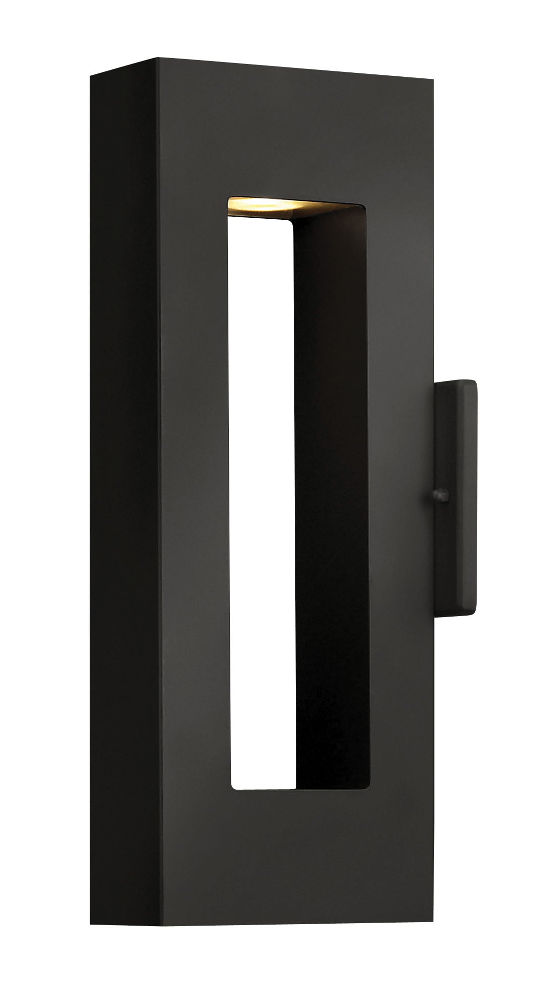 Atlantis Medium Wall Mount Lantern In Black Finish