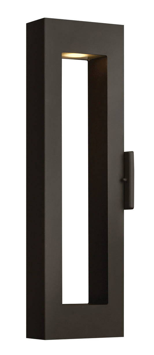 Atlantis Large Wall Mount Lantern In Black Finish