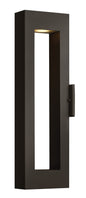 Atlantis Large Wall Mount Lantern In Black Finish