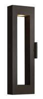 Atlantis Large Wall Mount Lantern In Black Finish
