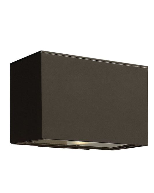 Atlantis Extra Small Down Light Wall Mount Lantern In Light Bronze Finish