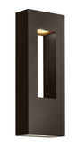 Atlantis Medium Wall Mount Lantern In Light Bronze Finish