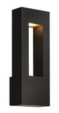 Atlantis Medium Wall Mount Lantern In Black Finish