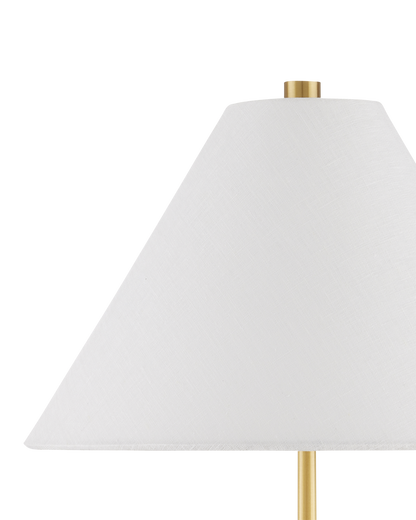 Ippolito Brass Console Lamp