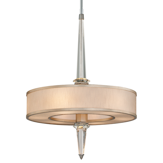 Harlow Pendant In WARM SILVER LEAF Finish