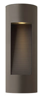 Luna Medium Wall Mount Lantern In Light Bronze Finish