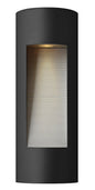 Luna Medium Wall Mount Lantern In Black Finish