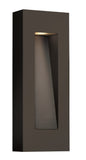 Luna Medium Wall Mount Lantern In Light Bronze Finish