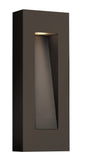 Luna Medium Wall Mount Lantern In Light Bronze Finish