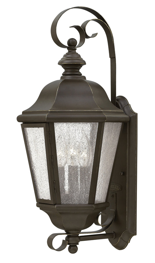 Edgewater Medium Wall Mount Lantern In Light Bronze Finish