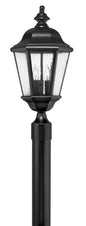 Edgewater Large Post Top or Pier Mount Lantern In Black Finish