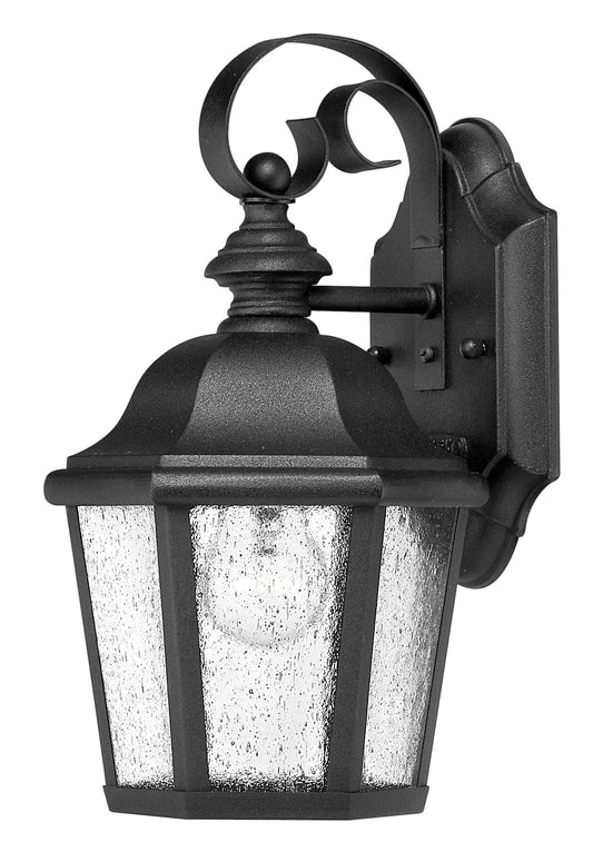 Edgewater Small Wall Mount Lantern In Black Finish