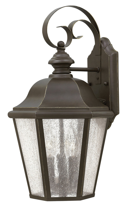 Edgewater Medium Wall Mount Lantern In Light Bronze Finish