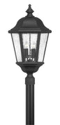Edgewater Large Post Top or Pier Mount Lantern 12v In Black Finish