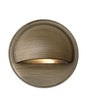 Hardy Island Deck Light 12V Round Eyebrow Deck Sconce In Light Bronze Finish