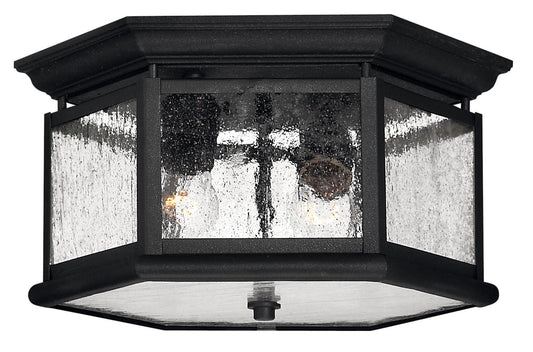 Edgewater Small Flush Mount In Black Finish