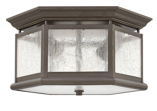 Edgewater Small Flush Mount In Light Bronze Finish
