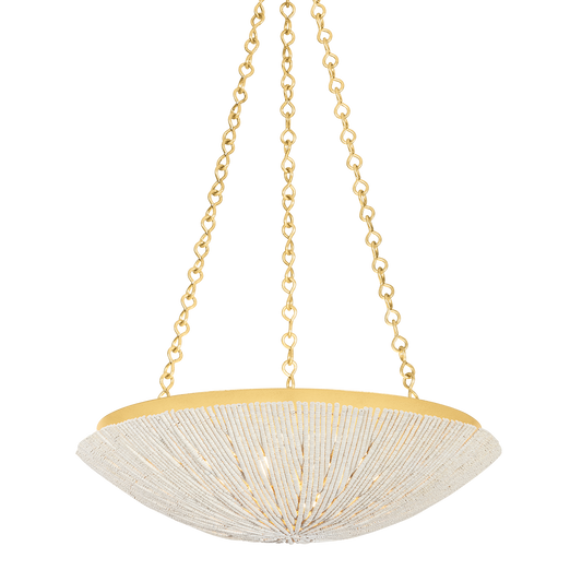 SUMMERSIDE Pendant with Vintage Gold Leaf Finish