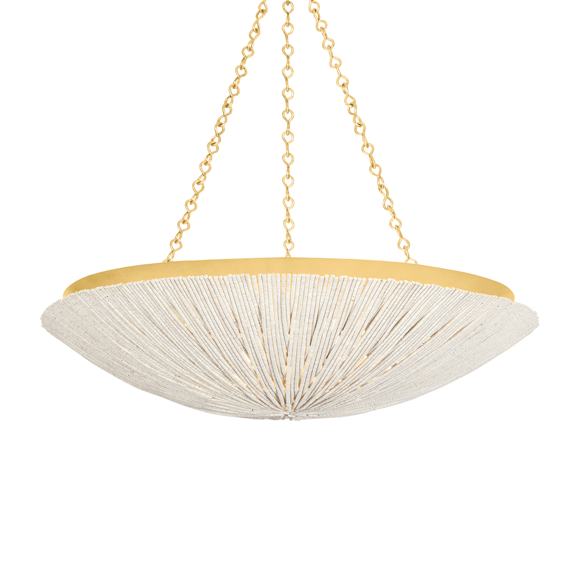 SUMMERSIDE Pendant with Vintage Gold Leaf Finish