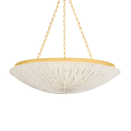 SUMMERSIDE Pendant with Vintage Gold Leaf Finish