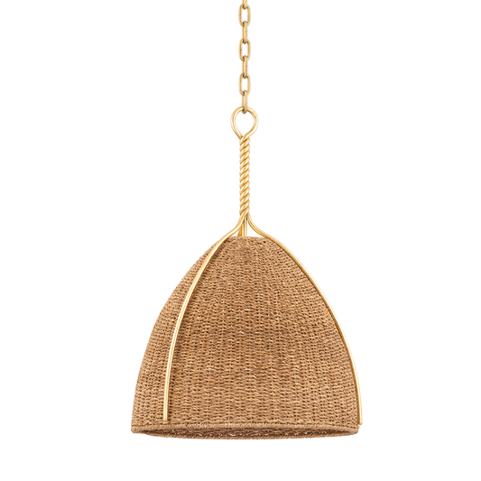 Woodlawn Pendant with Vintage Gold Leaf Finish