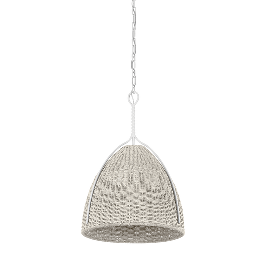 WOODLAWN Pendant with WHITE PLASTER Finish