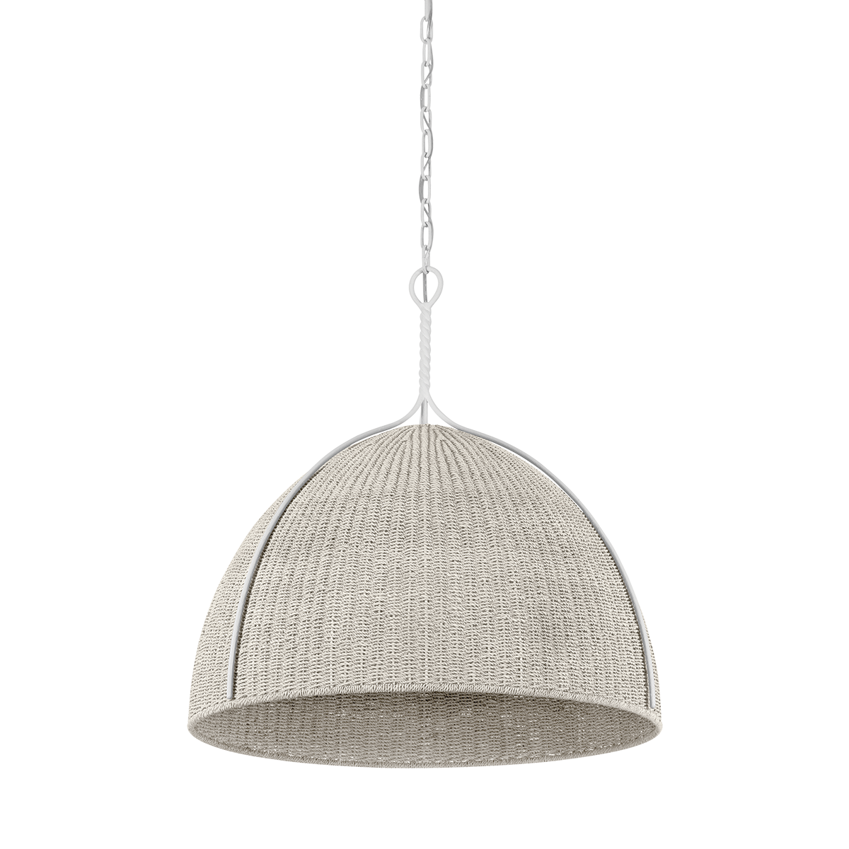 WOODLAWN Pendant with WHITE PLASTER Finish