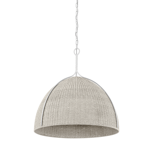 WOODLAWN Pendant with WHITE PLASTER Finish
