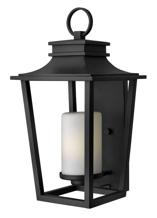 Sullivan Large Wall Mount Lantern In Black Finish