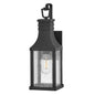 Beacon Hill Medium Wall Mount Lantern In Black Finish