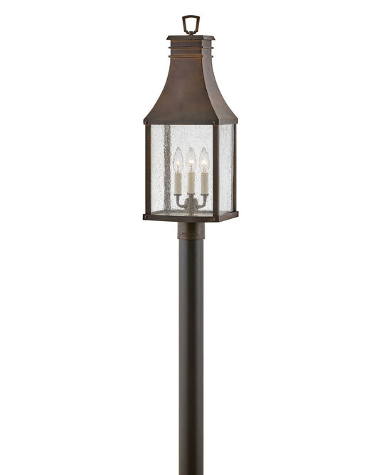 Beacon Hill Large Post Top or Pier Mount Lantern In Copper Finish