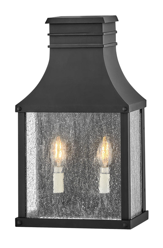 Beacon Hill Medium Wall Mount Lantern In Black Finish