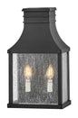 Beacon Hill Medium Wall Mount Lantern In Black Finish