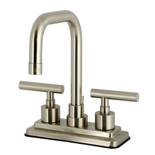 Manhattan 4 Inch Centerset Bathroom Faucet in Brushed Nickel
