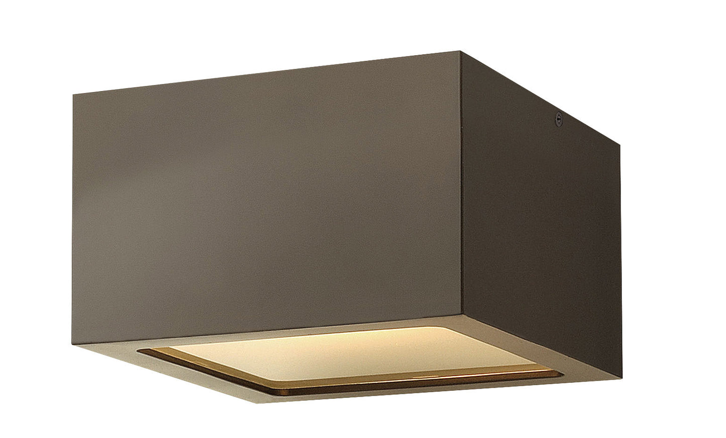 Kube Extra Small Flush Mount In Light Bronze Finish