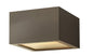 Kube Extra Small Flush Mount In Light Bronze Finish
