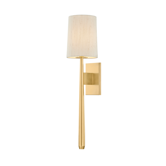 BRIDGETON Wall Sconce with AGED BRASS Finish