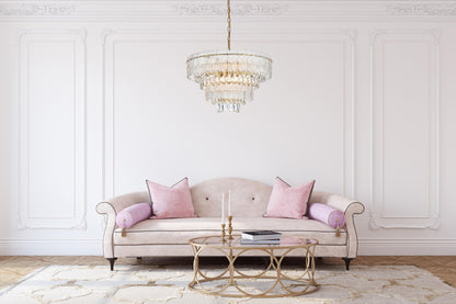 Emilia 25 inch Chandelier in Satin Gold