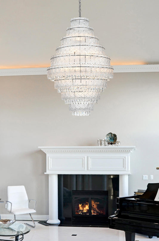 Emilia 36 inch Chandelier in Chrome