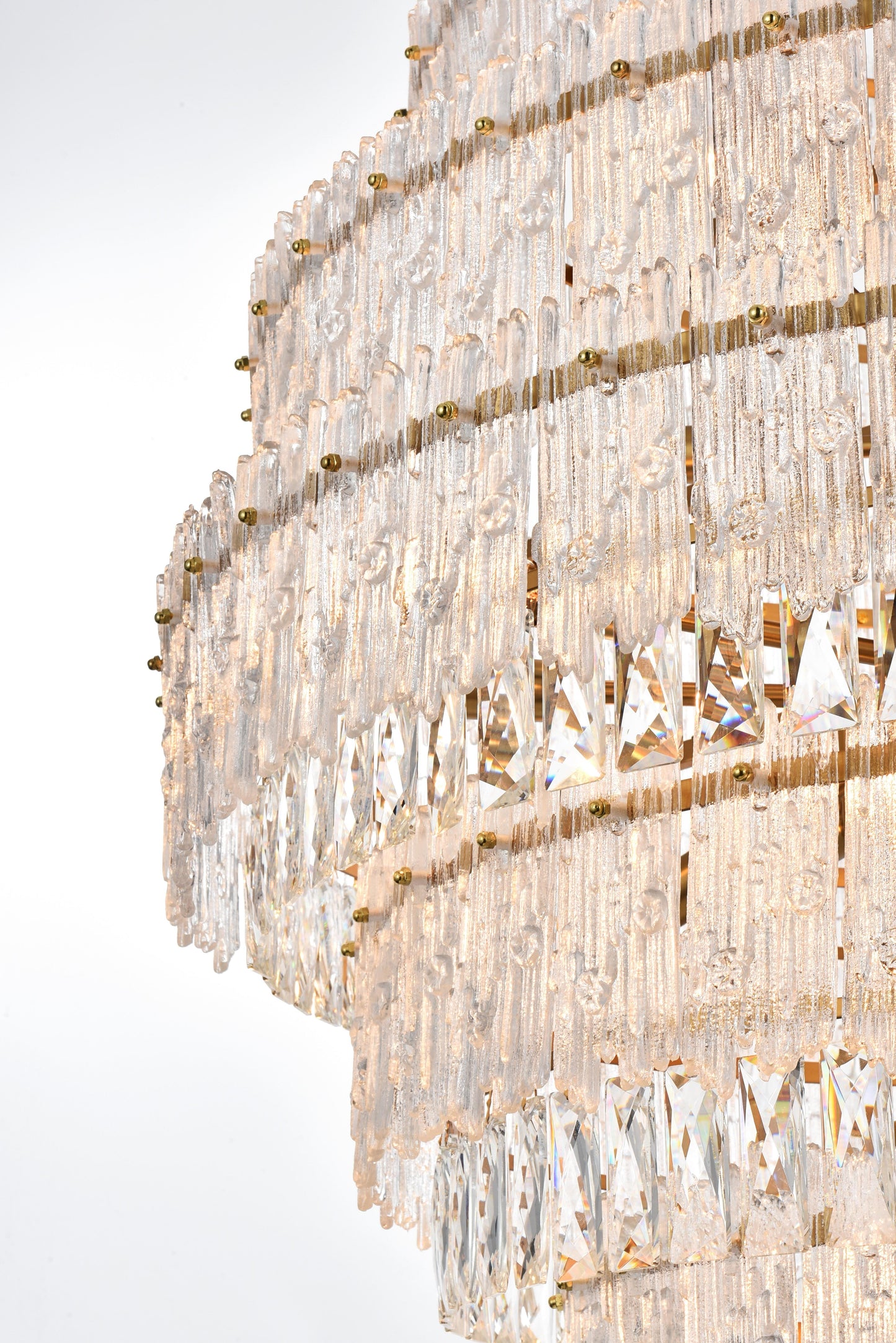 Emilia 36 inch Chandelier in Satin Gold