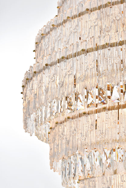 Emilia 36 inch Chandelier in Satin Gold