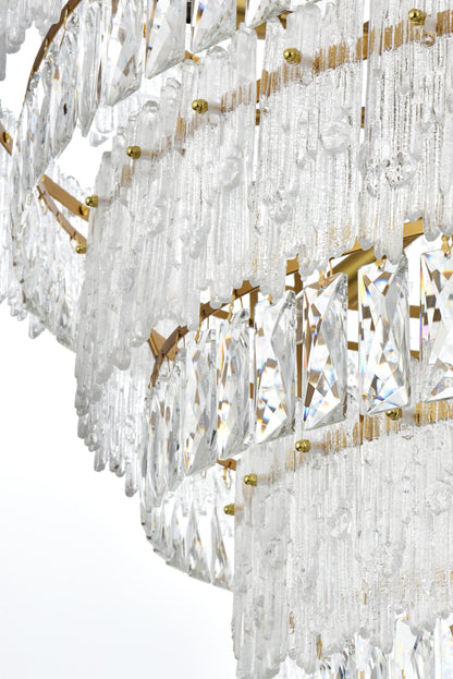 Emilia 42 inch Chandelier in Satin Gold