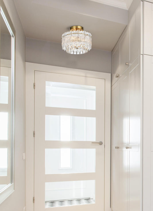 Emilia 12 inch Flush Mount in Satin Gold