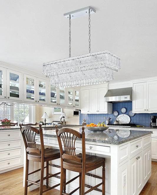 Emilia 37 inch Chandelier in Chrome
