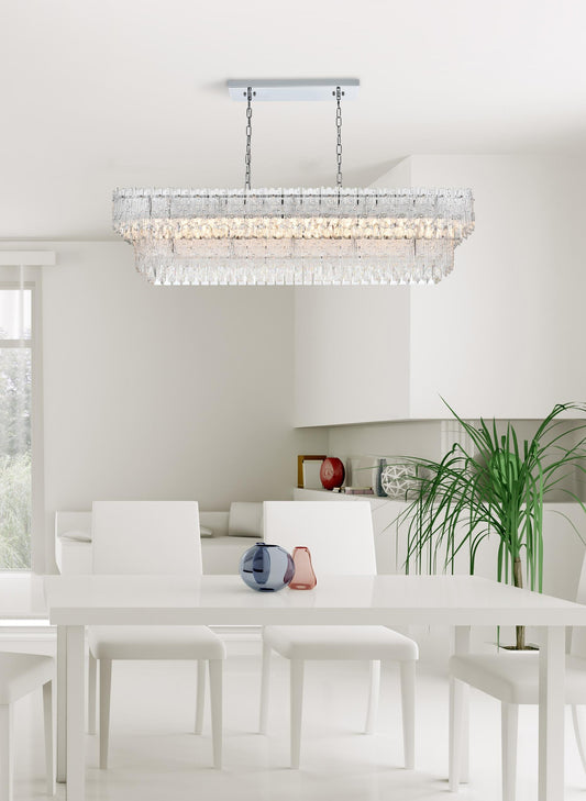 Emilia 50 inch Chandelier in Chrome