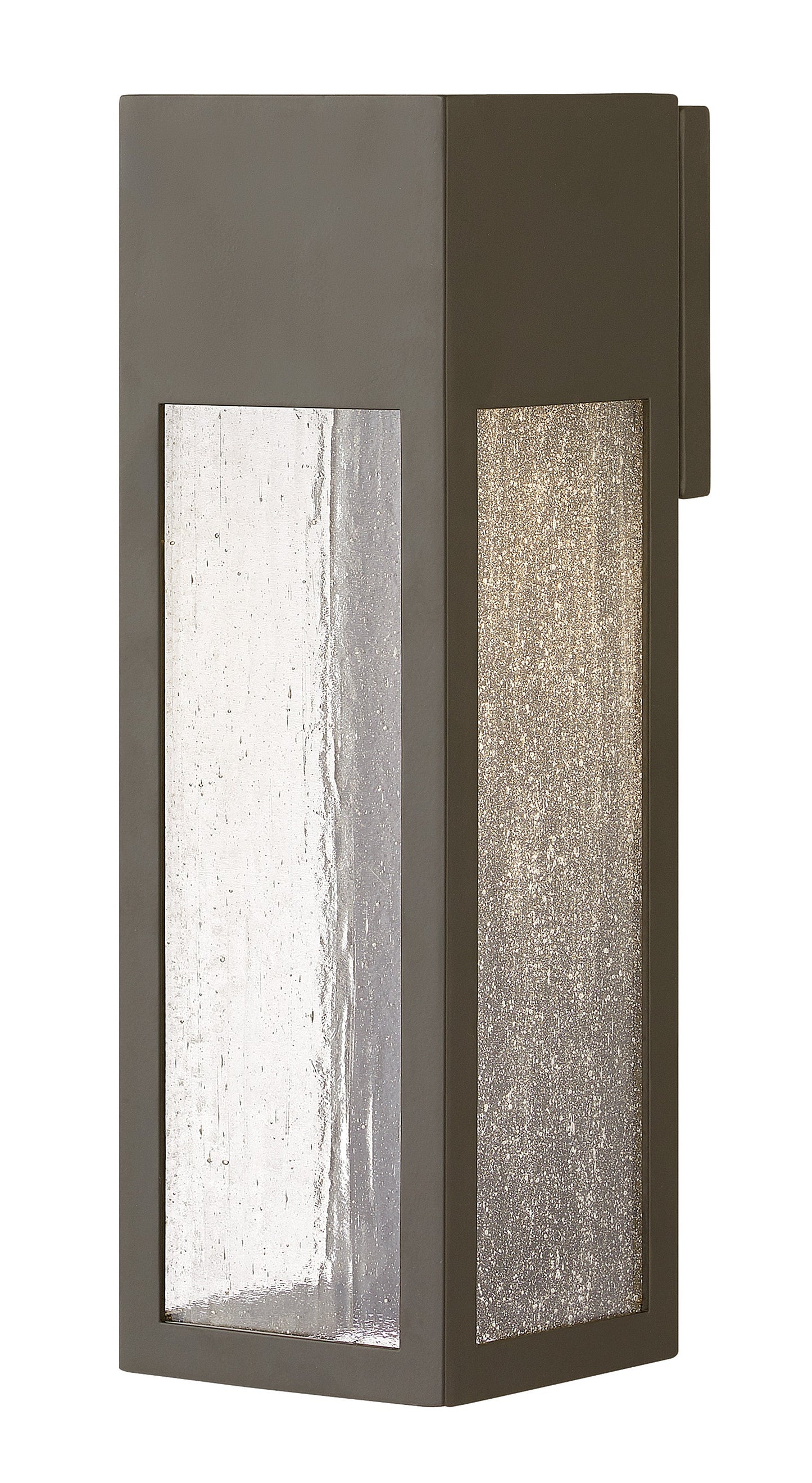 Rook Medium Wall Mount Lantern In Light Bronze Finish