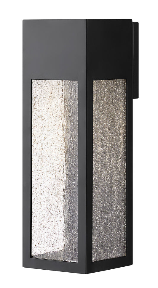 Rook Medium Wall Mount Lantern In Black Finish