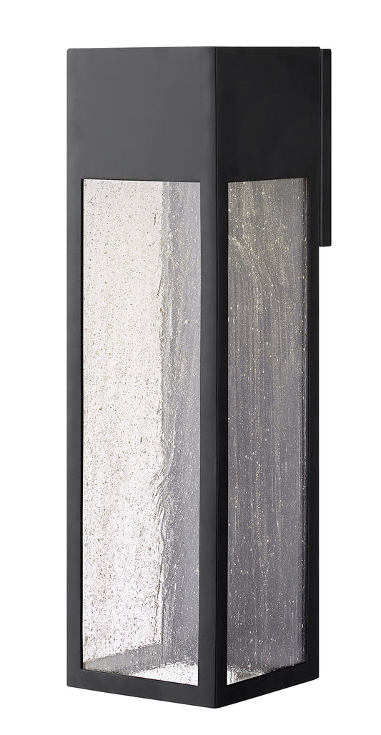 Rook Medium Wall Mount Lantern In Black Finish