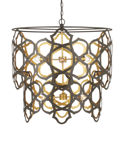 Mauresque Medium Bronze & Gold Chandelier