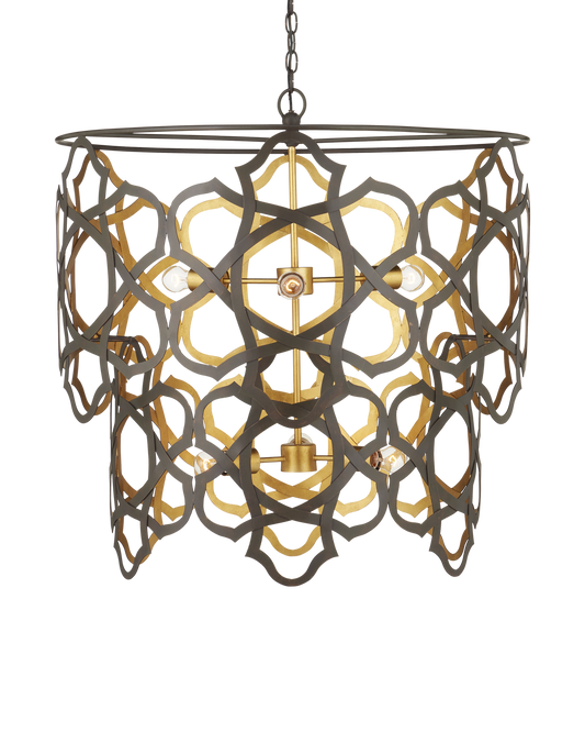 Mauresque Medium Bronze & Gold Chandelier